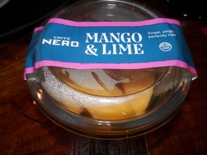 Mango and lime salad at Caffe Nero in Spalding