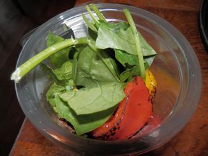 Chargrilled veg and mixed grain salad pot at Caffe Nero in Spalding