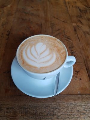 Cafee latte at BACKYARD in Rotterdam