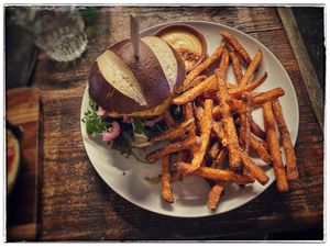 Vegan cheeseburger  at BACKYARD in Rotterdam