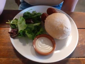 Croquette with bun at BACKYARD in Rotterdam