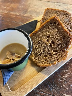 Banana bread and salted caramel   at BACKYARD in Rotterdam