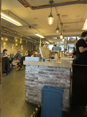 Bar and seating area  at BACKYARD in Rotterdam