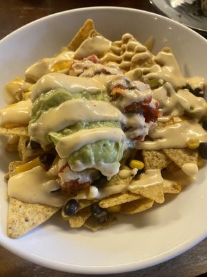 Nacho’s muchachos. Would have liked to see more actual cheese instead of the sauce.. at BACKYARD in Rotterdam