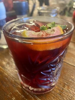 Hibiscus iced tea  at BACKYARD in Rotterdam