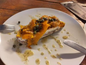 Smoked non-salmon toast at BACKYARD in Rotterdam