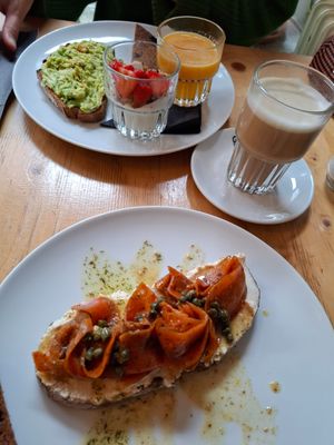No salmon toast and breakfast formula at BACKYARD in Rotterdam