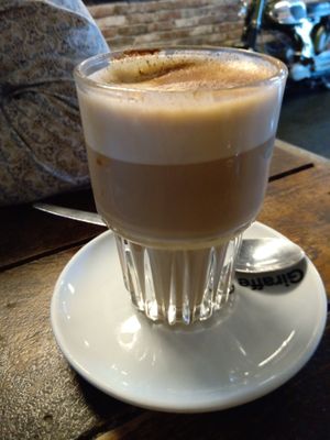 Chai latte at BACKYARD in Rotterdam