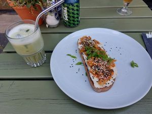 Kimchi toast at BACKYARD in Rotterdam