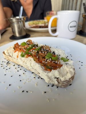 Kimchi & cream cheese   at BACKYARD in Rotterdam