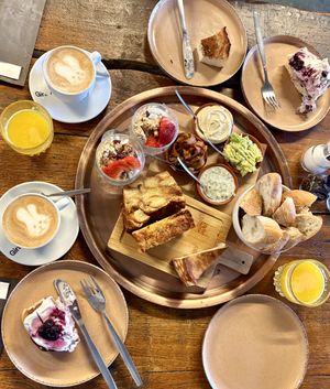 Easter brunch in collaboration with the vegan bakery Crave. 😍😍😍  at BACKYARD in Rotterdam