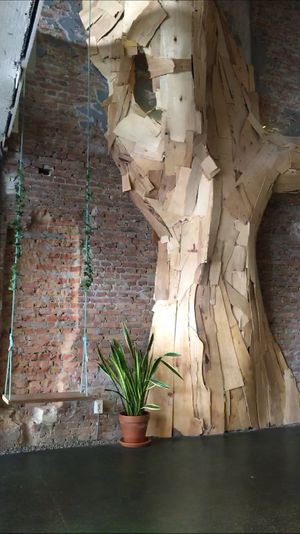 Cool decor inside  at BACKYARD in Rotterdam