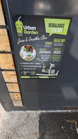 Kiosk hours? at Urban Garden Juice & Smoothie Bar  in Opatija