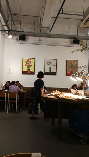 interior at Ahimsa Buffet 無肉食 - Mong Kok in Kowloon