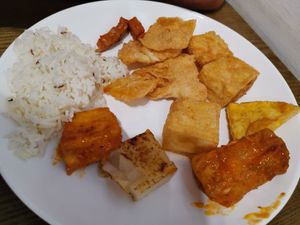 Plate 2 at Ahimsa Buffet 無肉食 - Mong Kok in Kowloon