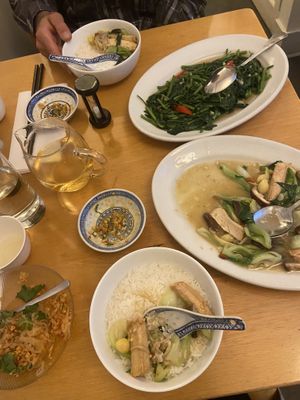 Morning glory (!!!) and tofu dish   at Lao Wai in Stockholm