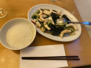 Shrimp and tofu main   at Lao Wai in Stockholm