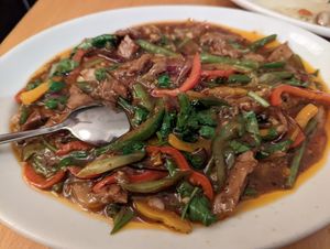 Spicy soy dish - Zi Ran Su Rou at Lao Wai in Stockholm