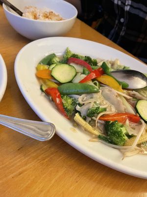 Mixed veg in garlic sauce   at Lao Wai in Stockholm