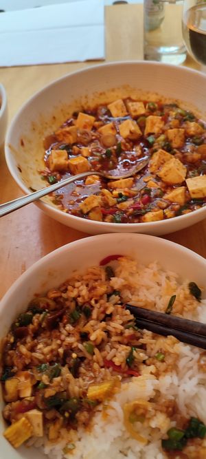 Photos don't do justice to how delicious our meals were! at Lao Wai in Stockholm