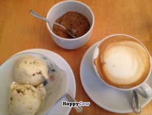 fantastic ice cream and cappuccino :) at Lao Wai in Stockholm
