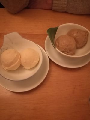 Ice cream for dessert at Lao Wai in Stockholm
