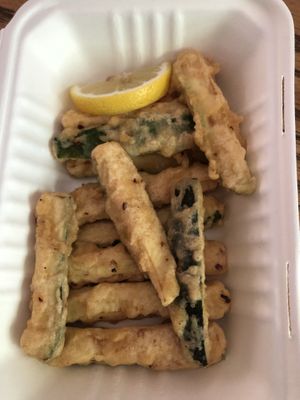 Zucchini fries!  at The Vegitaliano in Vaughan