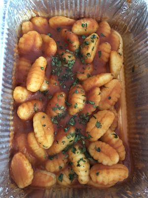 Potato gnocchi.  Gluten free but not taste free  at The Vegitaliano in Vaughan