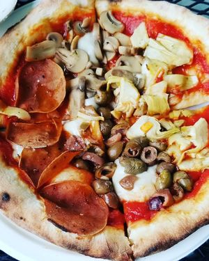 Quattro Pizza, so good at The Vegitaliano in Vaughan