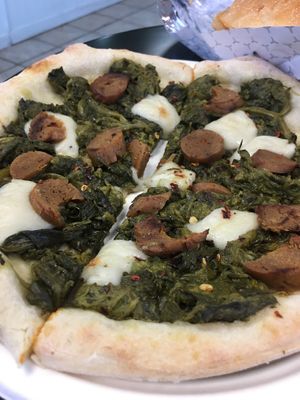 Rapini pizza  at The Vegitaliano in Vaughan