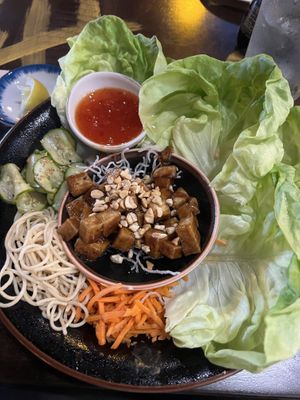 Tofu lettuce wraps  at Blue Sushi Sake Grill in Lexington