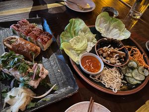 Lettuce wraps at Blue Sushi Sake Grill in Lexington