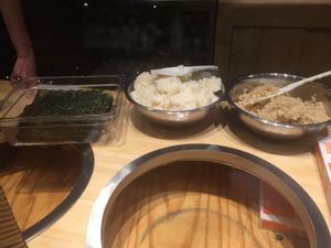 White and brown rice and sushi wrappers  at Tai Chi Bubble Tea - Mt Hope Ave in Rochester