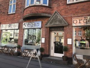 The facade in the heart of Nørrebro area  at Veji  in Copenhagen