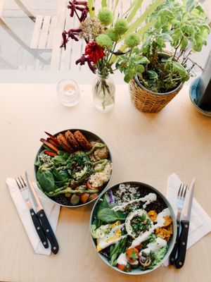 Falafel and Yoda bowl at Veji  in Copenhagen