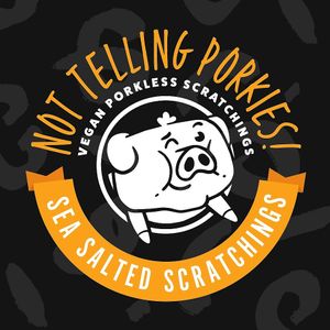 YEEESSSSS Really Porkless Scatchings. Available Via Takeaway Service CITY GRAB, MEALBASE or online free delivery across the uk. www.sunshinedelisheffield.com at Sunshine Deli in Sheffield