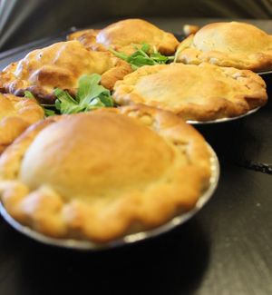 Our Vegan Pies eat in or order on line! at Sunshine Deli in Sheffield