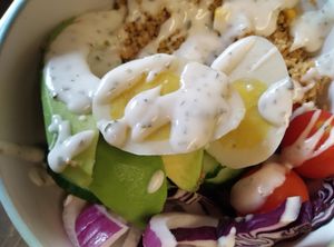 Vegan Boiled Eggs at Sunshine Deli in Sheffield