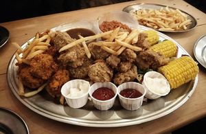 The CFC Party Bucket for 4 people at Sunshine Deli in Sheffield