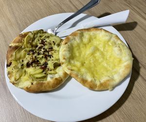 Vegan sushicchini esfiha and vegan cheese esfiha at Tentacoes Esfihas & Cia in Santo Andre