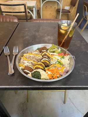 Falafel Bowl all the way  at Falafeleria - Sta Barbara in Madrid