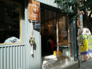 entry at Falafeleria - Sta Barbara in Madrid
