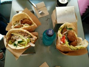 falafel and shawarma at Falafeleria - Sta Barbara in Madrid