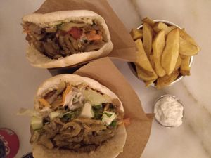 2 x Shawarme + Fries at Falafeleria - Sta Barbara in Madrid