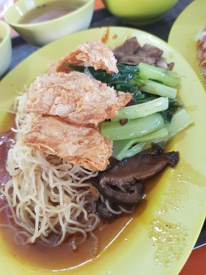 Mee kia ~ at Ru Lai Vegetarian - Stall 105 in Northeast Singapore