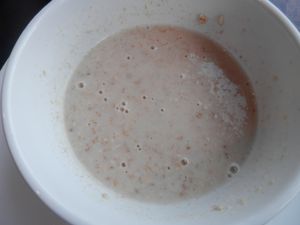 Porridge with coconut milk at Caffe Nero in Cambridge