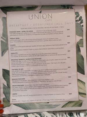   at Union Cafe in Antigua