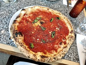Vegan food at Santa Maria Pizzeria in West London