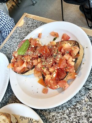 Vegan food at Santa Maria Pizzeria in West London