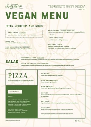   at Santa Maria Pizzeria in West London